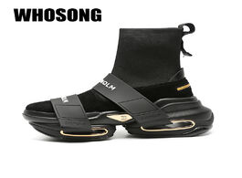 Foto van Schoenen women sport sneakers female platform shoes woman black brand ladies high top chunky zapatos