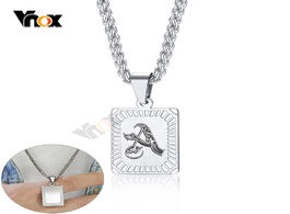 Foto van Sieraden vnox personalize a z 26 initials letter pendant necklace for men women custom engrave alpha