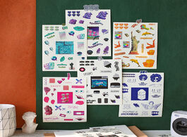 Foto van Kantoor school benodigdheden everything is vaporwave series decorative washi stickers scrapbooking s