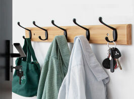 Foto van Meubels nordic fashion home decor coat hook organizer double hooks hallway bedroom door hat clothes 