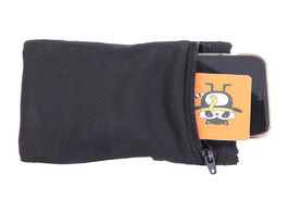 Foto van Tassen travel black wrist wallet pouch portable pocket key zipper sport belt bag