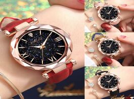 Foto van Horloge women fashion dotted with roman scale quartz watch alloy ladies frosted belt stainless steel