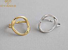 Foto van Sieraden xiyanike 925 sterling silver irregular hollow opening rings for women couple fashion simple