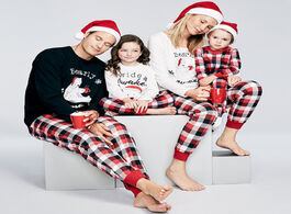 Foto van Baby peuter benodigdheden christmas family pajamas set casual letter bear print matching clothes xma