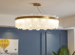 Foto van Lampen verlichting nordic style apartment bedroom crystal chandelier creative designer art gallery r