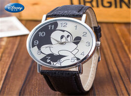 Foto van Horloge disney mickey mouse quartz wristwatch korean style fashion simple children s watch boys and 