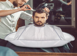 Foto van Schoonheid gezondheid 1pc waterproof hair cutting cape cloak foldable haircut scarf salon tool perm 