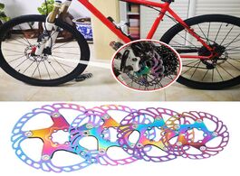 Foto van Sport en spel colorful mtb bicycle disc brake cooling floating rotor 140 160 180 203mm rainbow