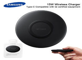 Foto van Telefoon accessoires original samsung 15w qi fast wireless charger stand pad ep p1100 for galaxy s20