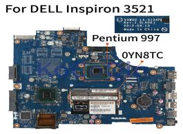 Foto van Computer kocoqin laptop motherboard for dell inspiron 3521 core sr0v5 pentium 997 mainboard la 9104p