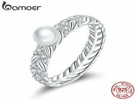 Foto van Sieraden bamoer 925 sterling silver infinity symbol finger rings for women shiny wheat ears band fin