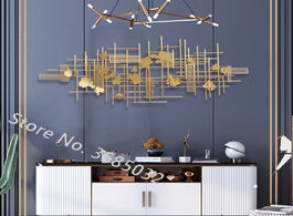 Foto van Huis inrichting modern american type golden luxury wall hanging ornaments originality metallic iron 