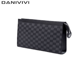 Foto van Tassen plaid designer black handbags men s cluth bag business wallet leather day clutch coin purse p
