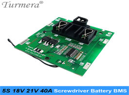 Foto van Elektronica turmera 5s 18v 21v 40a bms lithium battery board with balance for screwdriver shurik and