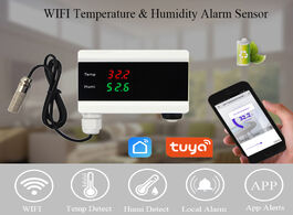 Foto van Beveiliging en bescherming tuya wifi temperature thermometer humidity hygrometer detector alarm sens