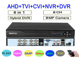 Foto van Beveiliging en bescherming remote control audio face detection hi3531d 8mp 4k xmeye 8ch 8 channel h.