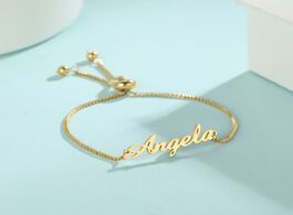 Foto van Sieraden teamer custom name bracelets for women girls customized adjustable personalized stainless s