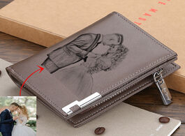 Foto van Tassen custom wallet men s short casual zipper buckle multifunctional card holder diy pattern engrav