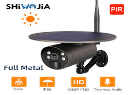 Foto van Beveiliging en bescherming shiwojia solar camera wifi ip full metal outdoor ip66 pir video surveilla