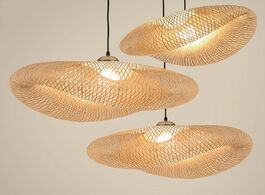 Foto van Lampen verlichting nordic led wood pendant lamp bamboo kitchen fixtures light suspension home indoor