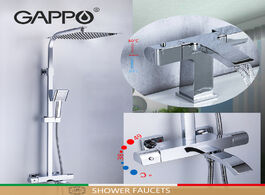 Foto van Woning en bouw gappo thermostatic shower sets waterfall bathroom system mixer faucet brass basin