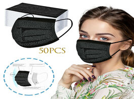 Foto van Baby peuter benodigdheden fast delivery 50pcs adult s spunlace non reusable breathable printed mask 