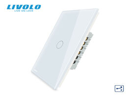 Foto van Elektrisch installatiemateriaal livolo us standard touch screen wall light switch 2ways cross throug