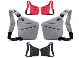 Foto van Tassen new unisex anti theft personal gun bag solid chest storage shoulder messenger female travel s