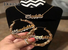 Foto van Sieraden doremi new style custom necklaces shape name necklace personalized double gold plated namep