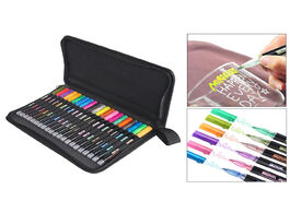 Foto van Huis inrichting 21 colors self outline metallic markers permanent marker pens craft set