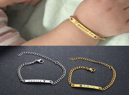 Foto van Sieraden infant baptism gifts custom name bracelets for baby girl boy anti allergy stainless steel c