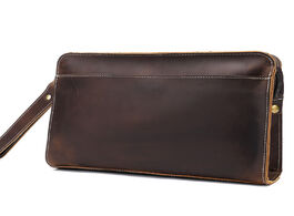 Foto van Tassen men s genuine leather clutch bag business luxury vintage cowhide handbag man wallets hand bag