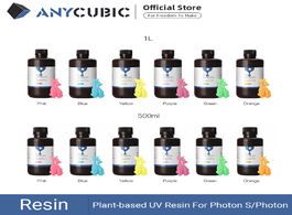 Foto van Computer anycubic plant based uv resin 405nm for photon s 3d printer print material ultralow odor wi