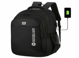 Foto van Tassen new waterproof bag men laptop rucksack travel backpack large capacity business usb charge col