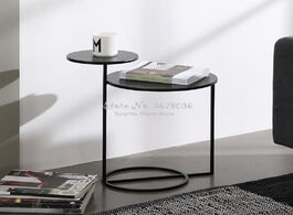 Foto van Meubels modern nordic coffeetable fashion side table two layers coffee metal desk home furniture liv