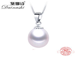 Foto van Sieraden aaaa genuine freshwater pearl pendants 8 9mm 925 sterling silver necklace for women wholesa