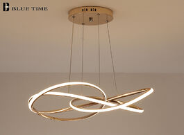 Foto van Lampen verlichting 2020 new design pendant light for bedroom living room dining gold finished cables