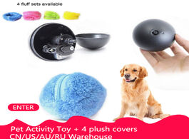 Foto van Huishoudelijke apparaten 4 color set pet activity toy electric ball for dog cat plush floor clean pu
