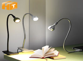 Foto van Lampen verlichting led desk lamp with clip 1w flexible reading book usb power supply night lights