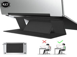 Foto van Computer portable adjustable laptop stand convenient pad folding bracket function tablet holder for 