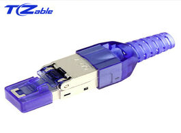 Foto van Elektronica cat7 connector ethernet rj45 high quality shielded crystal head reusable cable adapter 1