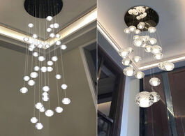 Foto van Lampen verlichting modern crystal chandelier big lamp led hanging lighting large glass globe chandel