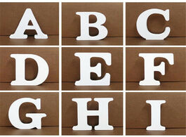 Foto van Huis inrichting 1pc a to z diy freestanding white wooden letter decorative letters wedding birthday 
