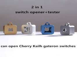 Foto van Computer 1pc 2 in 1 mechanical keyboard magnetic suction cnc metal switch opener shaft for kailh che