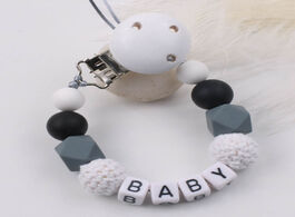 Foto van Baby peuter benodigdheden personalized name silicone pacifier clips diy chain for teething soother c