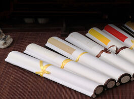Foto van Kantoor school benodigdheden blank chinese rice paper scroll for painting calligraphy mounted framed