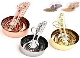 Foto van Huis inrichting 4pcs 8pcs measuring cups spoon scoop rose gold stainless steel kitchen set gadget ba