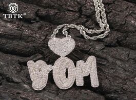 Foto van Sieraden tbtk customized necklace lovely heart clasp doulble layer cursive iced out cz name letter p