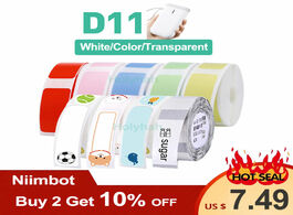Foto van Computer niimbot d11 mini label printer paper printing waterproof anti oil price pure color scratch 