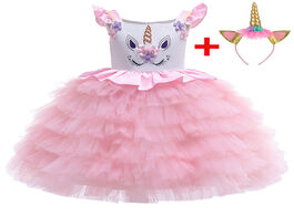 Foto van Baby peuter benodigdheden 2020 unicorn headband party dress for girls cosplay cake short costume chi